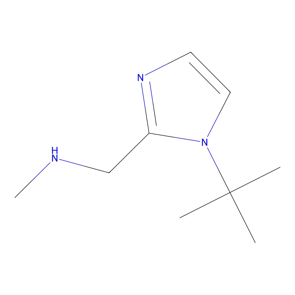 [(1-tert-butyl-1H-imidazol-2-yl)methyl](methyl)amine molecular structure, CAS 1554482-07-3