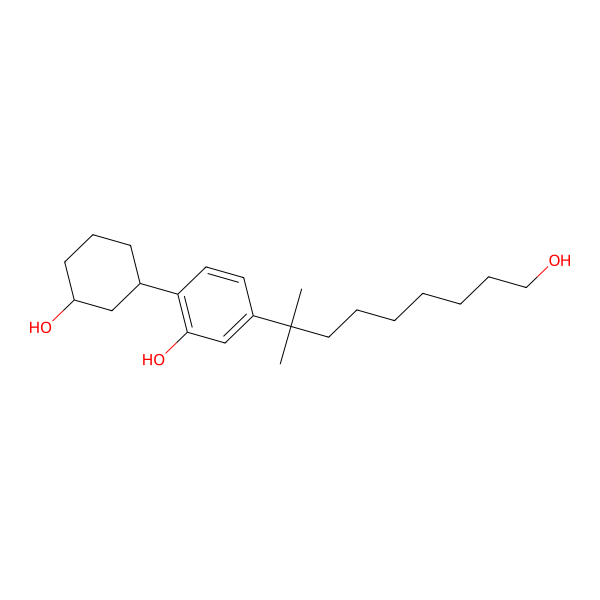 CP 47,497-C8-homolog C-8-hydroxy metabolite molecular structure, CAS 1554485-48-1