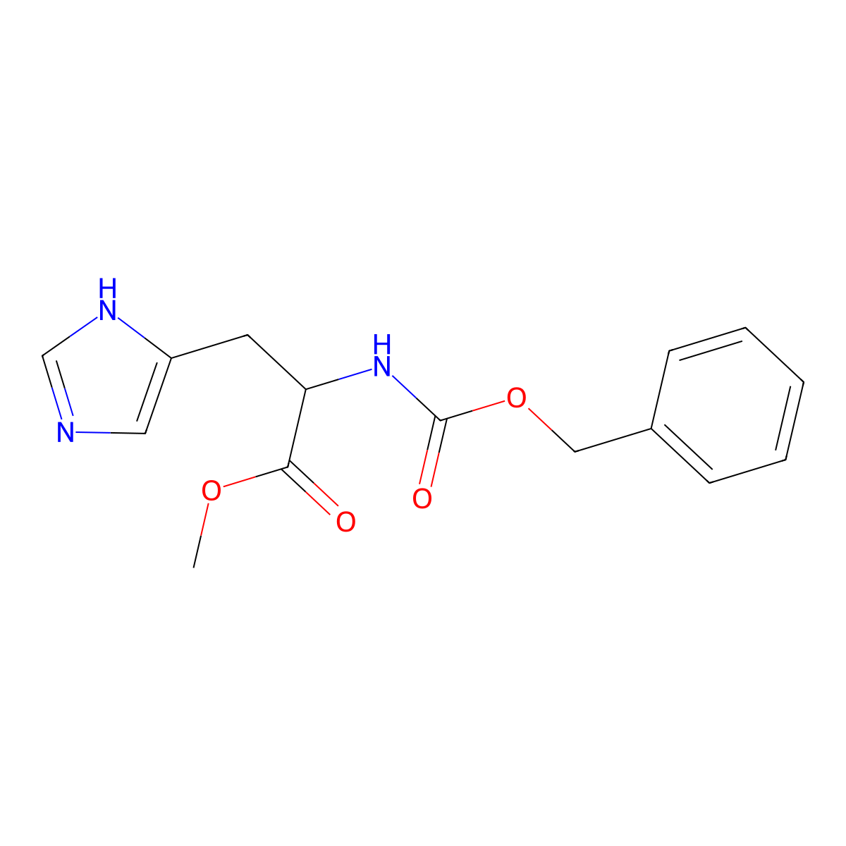 Z-His-ome molecular structure, CAS 15545-10-5