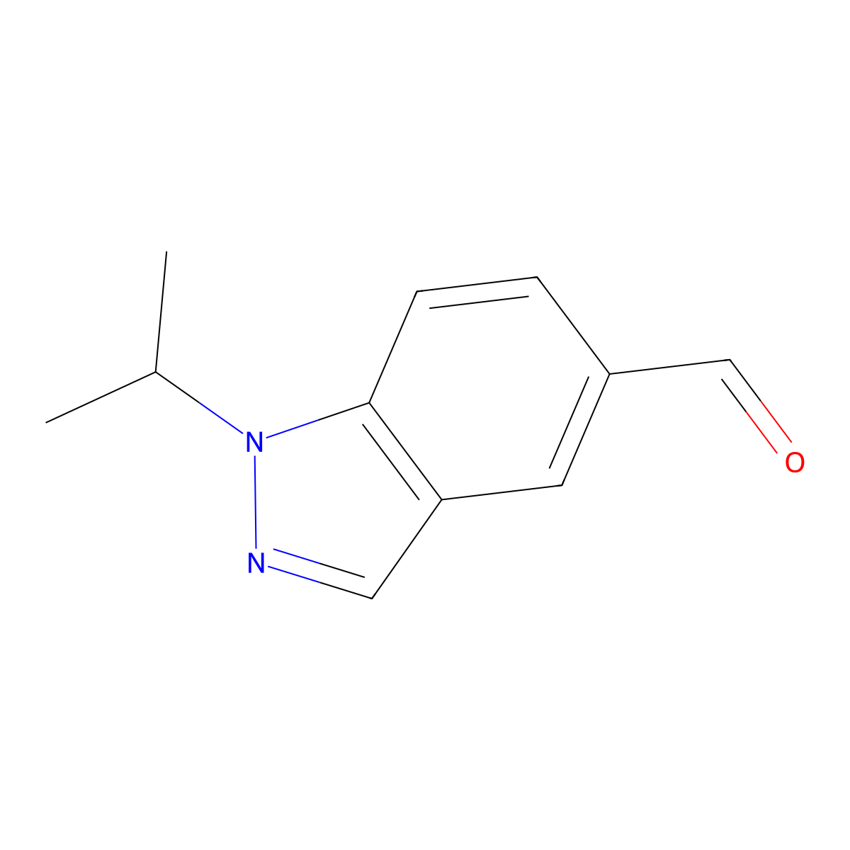1-Isopropyl-1H-indazole-5-carbaldehyde molecular structure, CAS 1554509-14-6