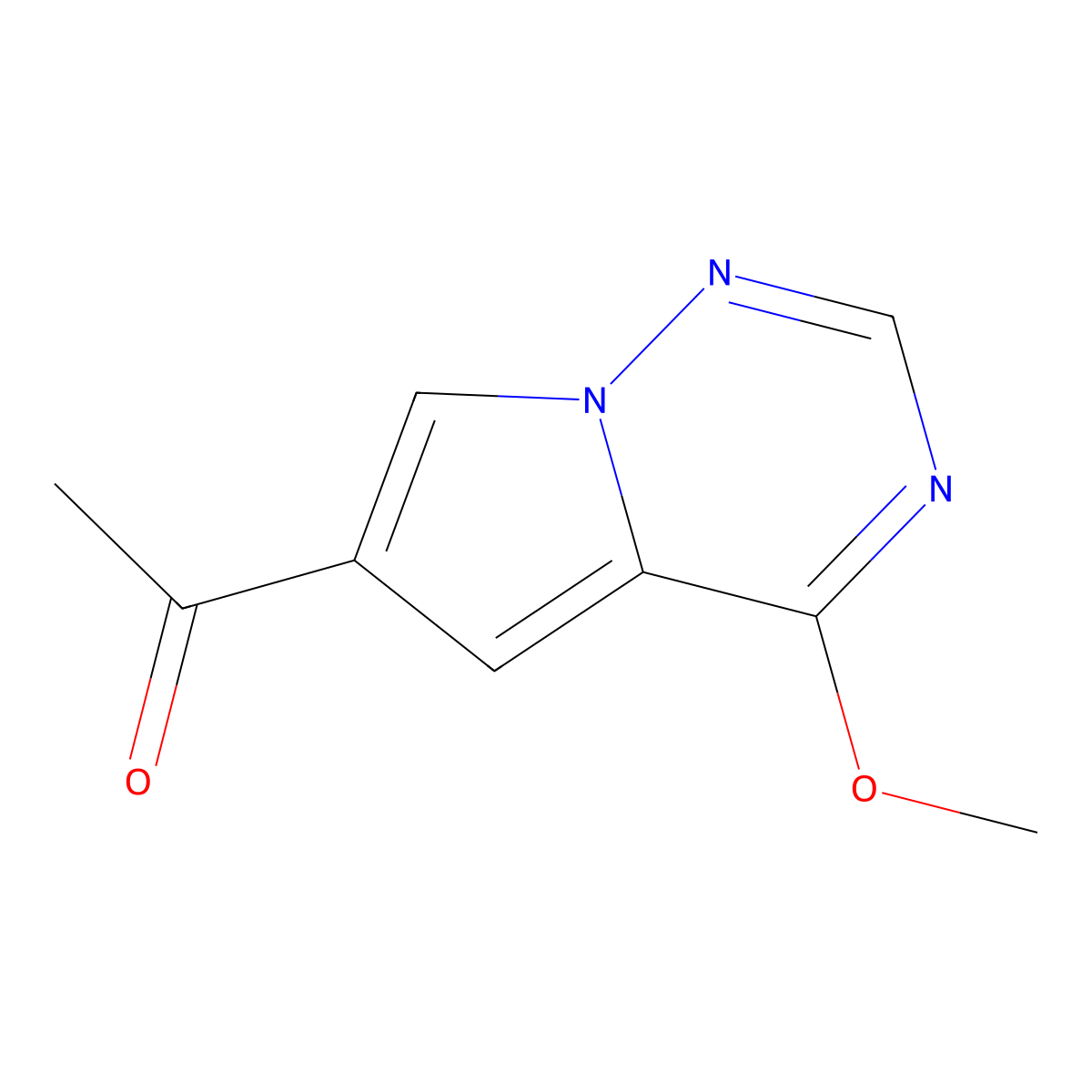 1-(4-Methoxypyrrolo[2,1-f][1,2,4]triazin-6-yl)ethan-1-one molecular structure, CAS 1554511-10-2