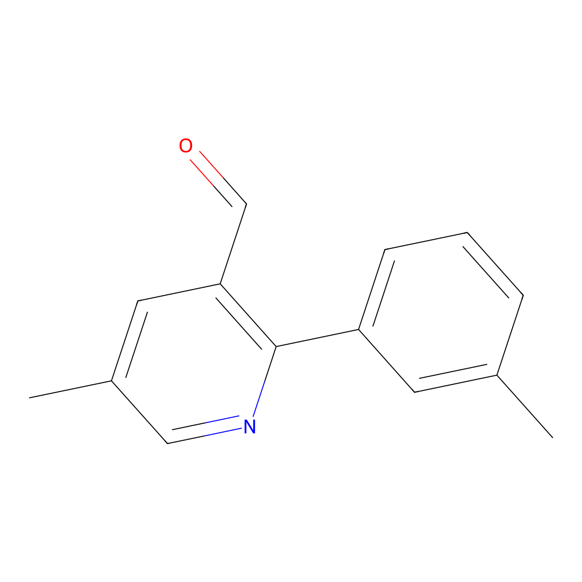 5-Methyl-2-(m-tolyl)nicotinaldehyde molecular structure, CAS 1554511-44-2