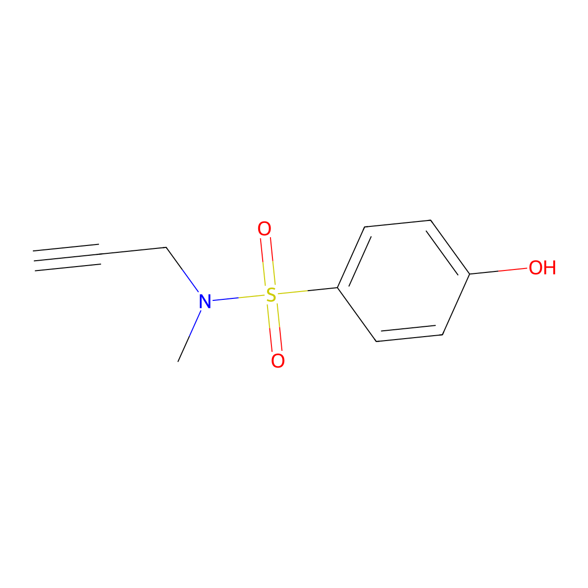 4-Hydroxy-N-methyl-N-(prop-2-YN-1-YL)benzenesulfonamide molecular structure, CAS 1554552-66-7