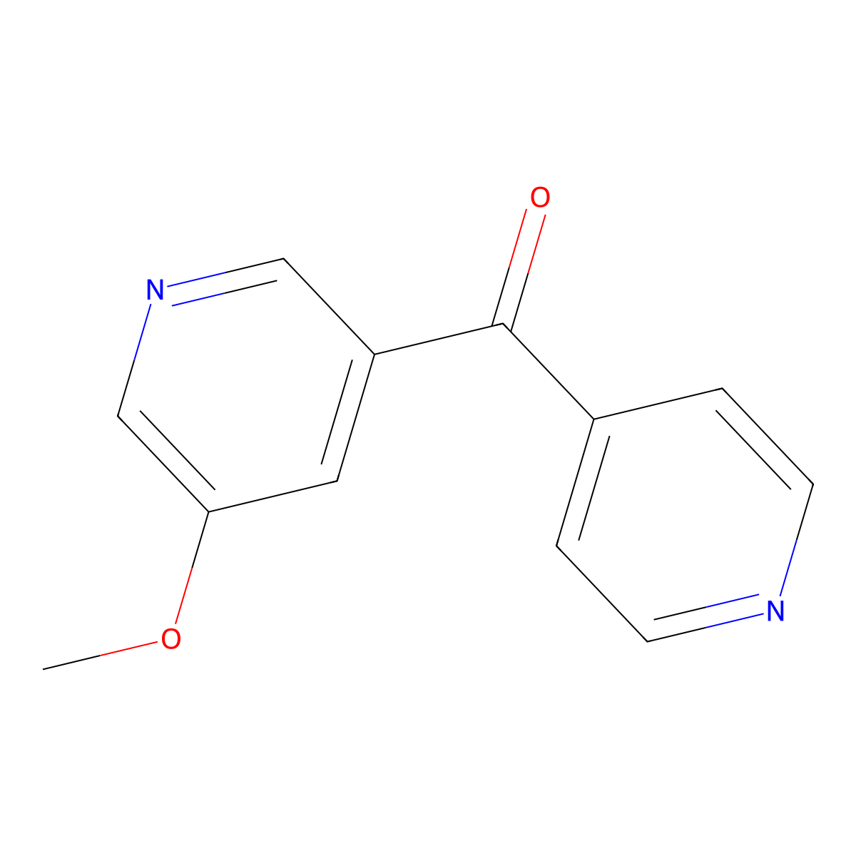 3-Methoxy-5-(pyridine-4-carbonyl)pyridine molecular structure, CAS 1554556-40-9