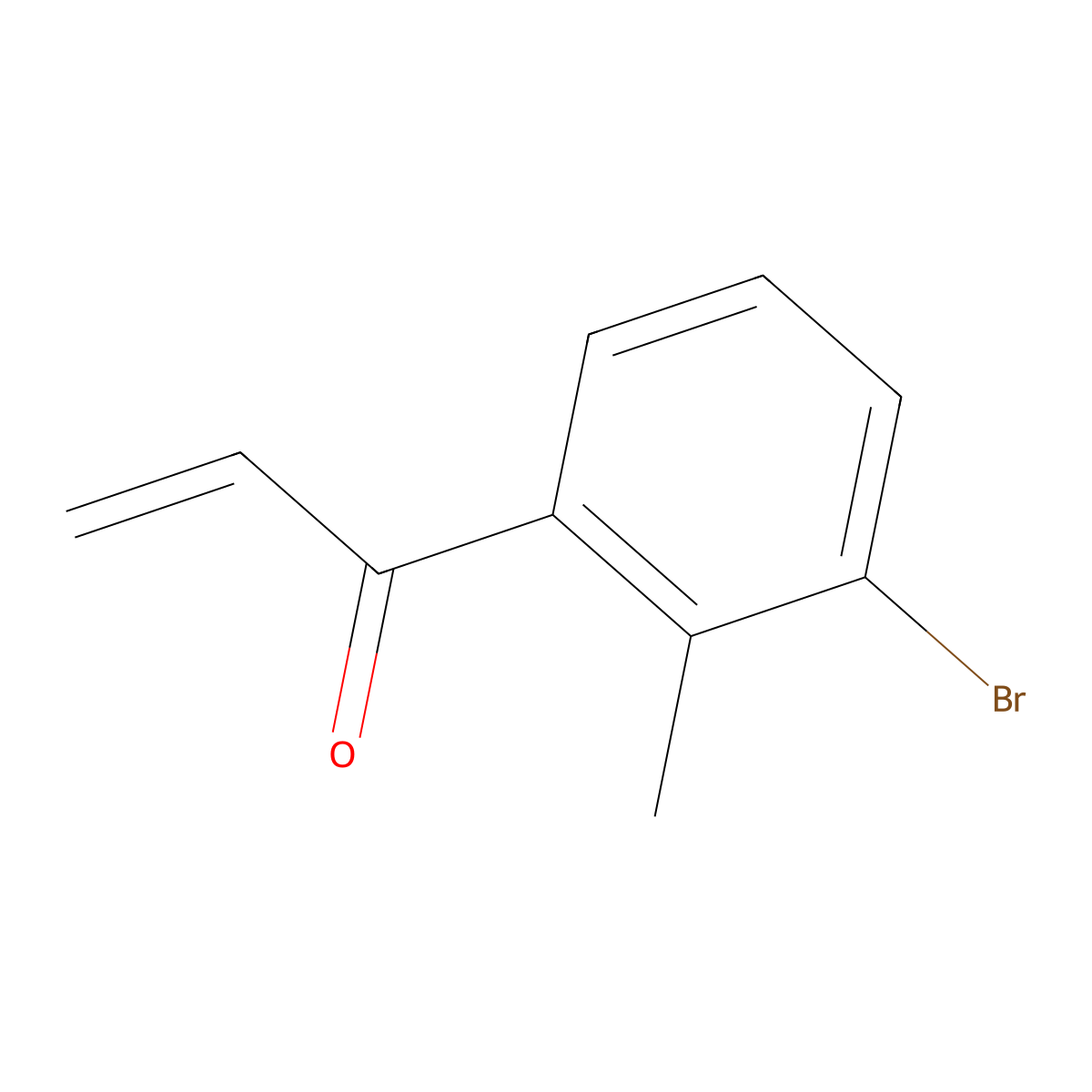 1-(3-Bromo-2-methylphenyl)prop-2-en-1-one molecular structure, CAS 1554566-40-3