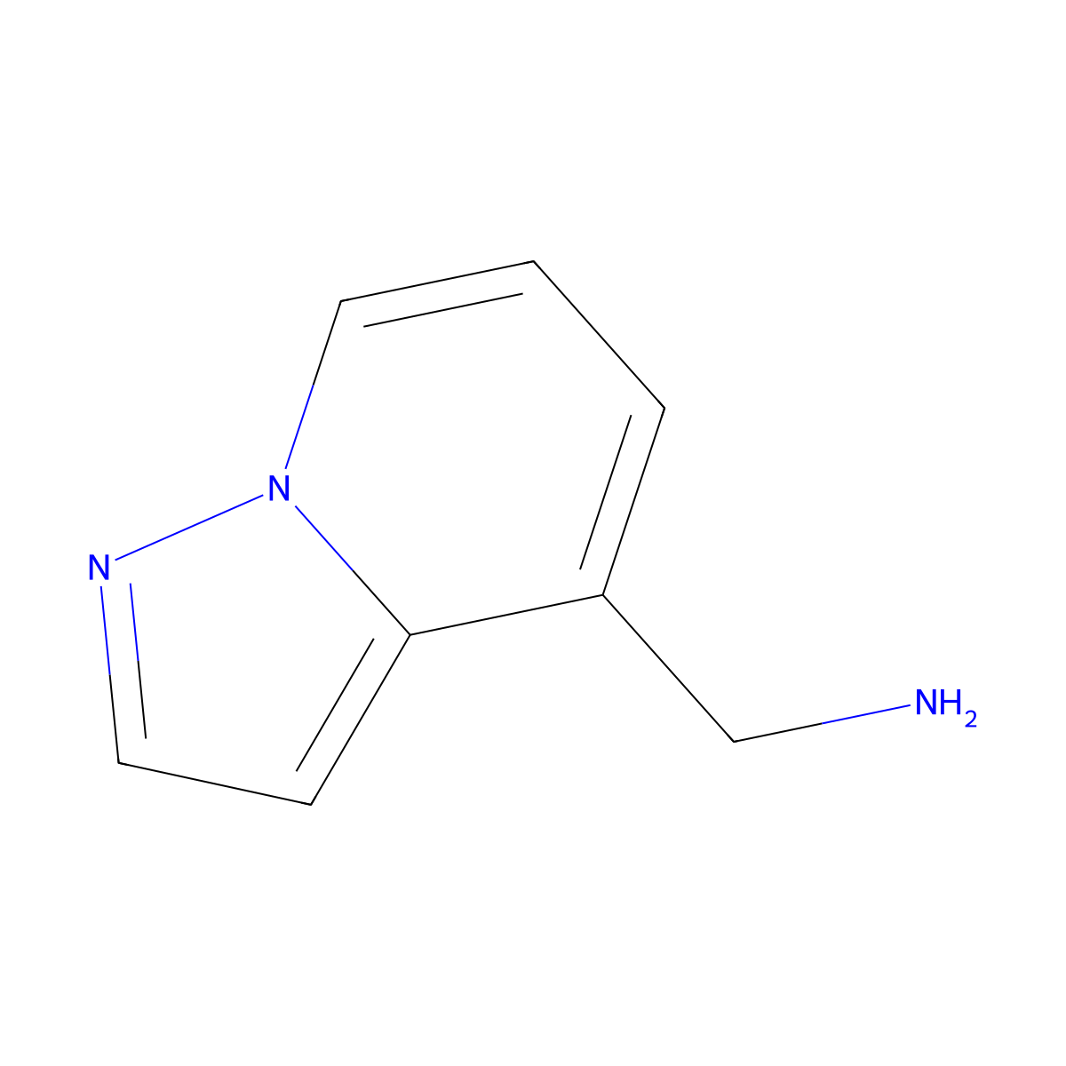 Pyrazolo[1,5-a]pyridin-4-ylmethanamine molecular structure, CAS 1554583-09-3