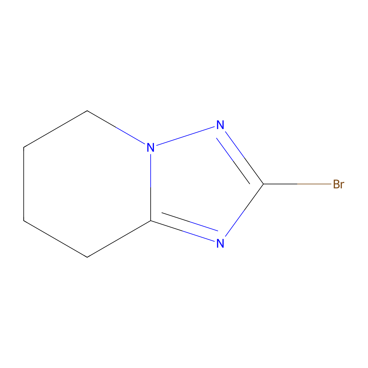2-Bromo-5,6,7,8-tetrahydro-[1,2,4]triazolo[1,5-a]pyridine molecular structure, CAS 1554586-26-3
