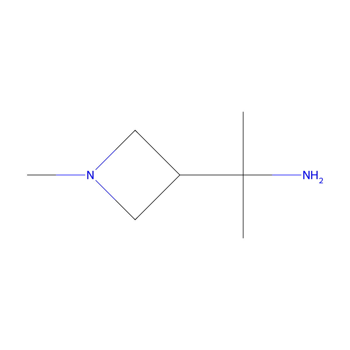 2-(1-Methylazetidin-3-yl)propan-2-amine molecular structure, CAS 1554588-78-1