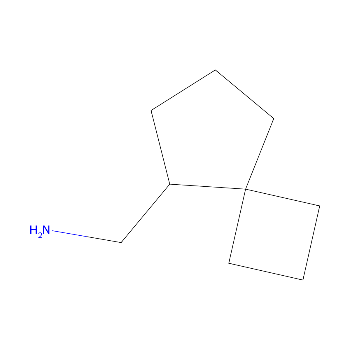 {Spiro[3.4]octan-5-yl}methanamine molecular structure, CAS 1554588-98-5