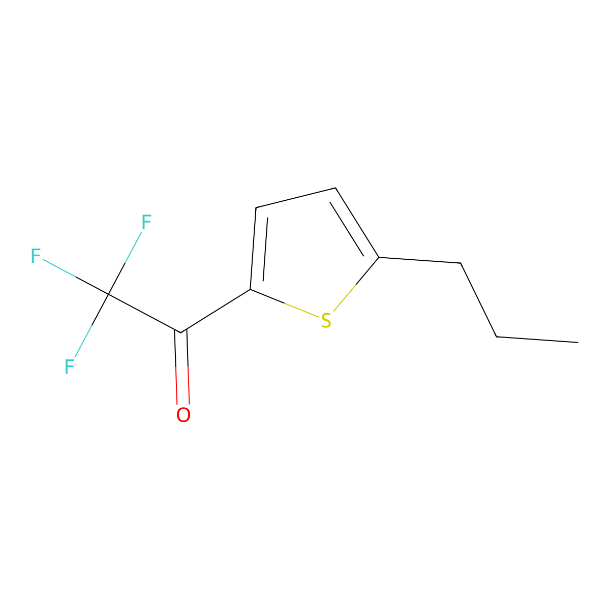 2,2,2-Trifluoro-1-(5-propylthiophen-2-yl)ethanone molecular structure, CAS 1554592-09-4