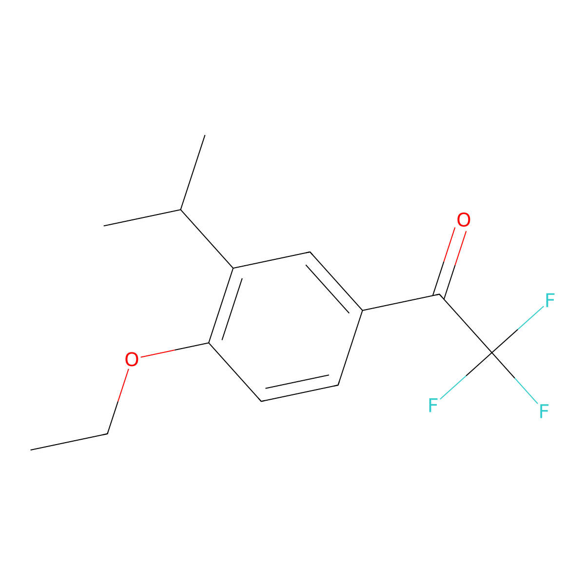 1-(4-Ethoxy-3-isopropylphenyl)-2,2,2-trifluoroethanone molecular structure, CAS 1554593-19-9