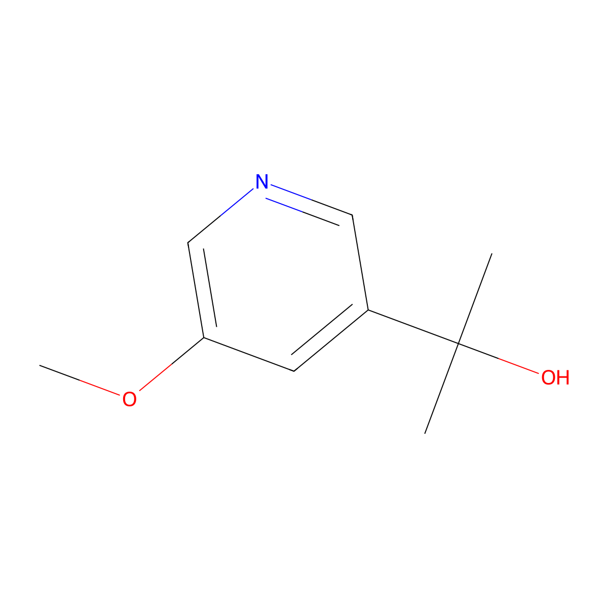 2-(5-Methoxypyridin-3-yl)propan-2-ol molecular structure, CAS 1554624-58-6