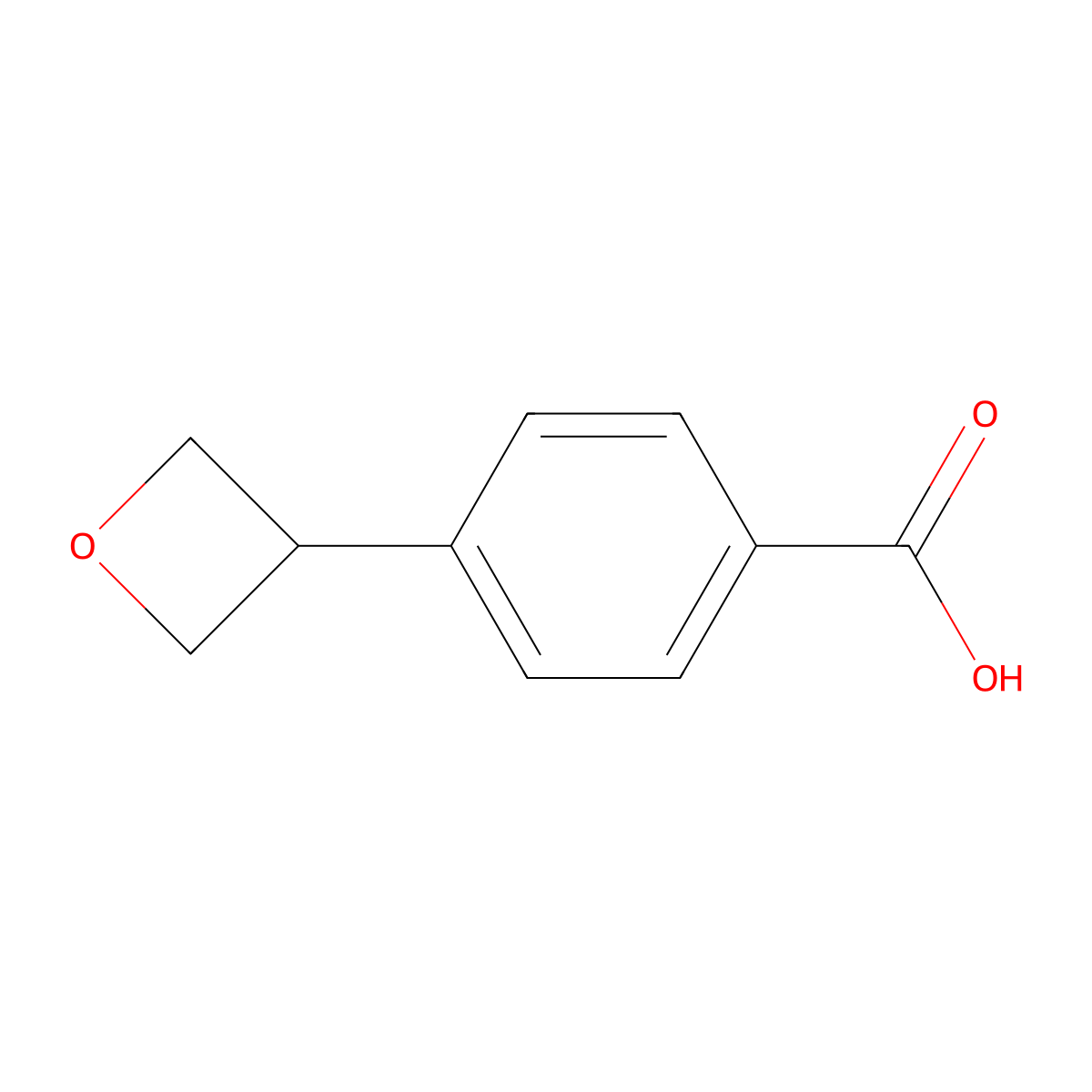 4-(Oxetan-3-yl)benzoic acid molecular structure, CAS 1554650-83-7