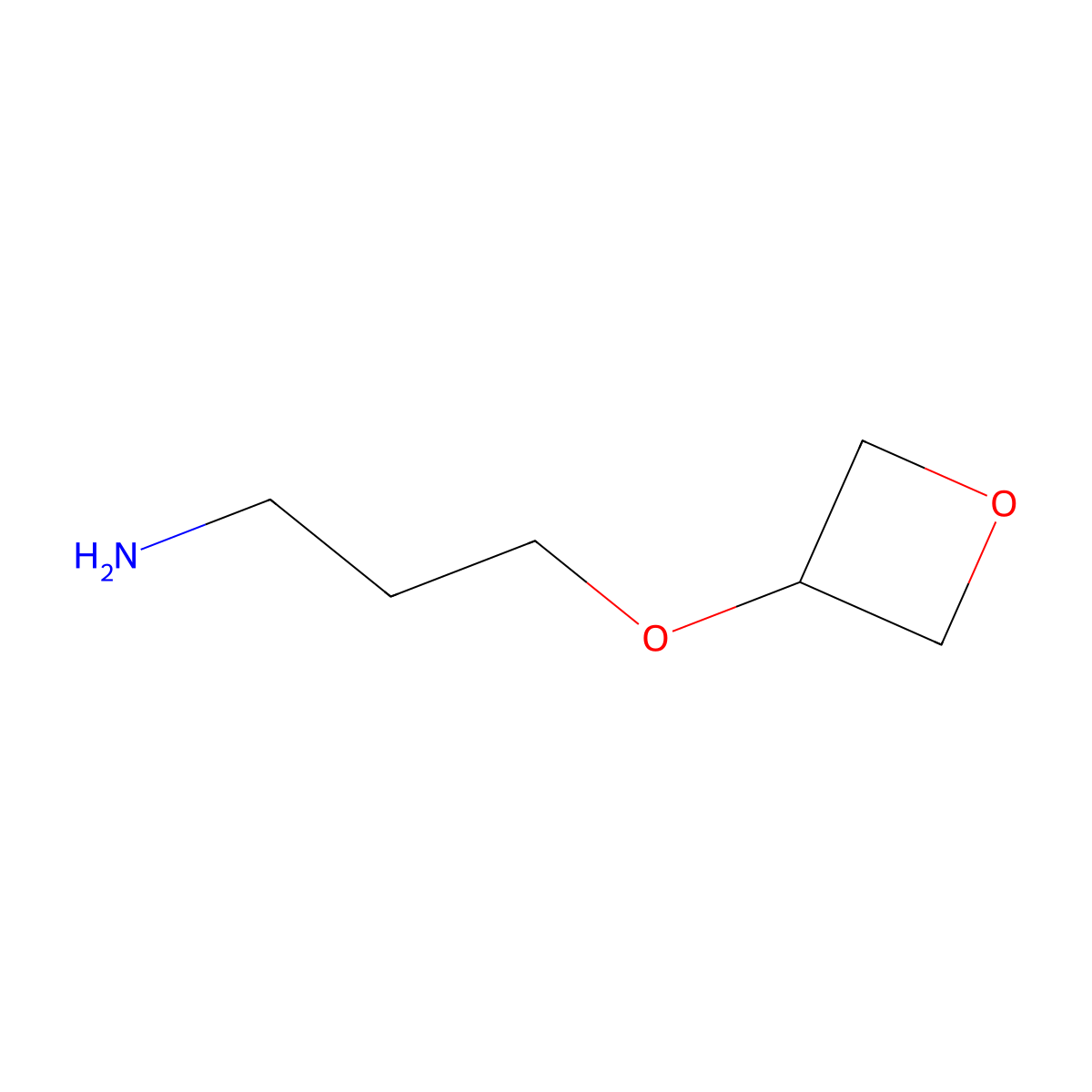 3-(3-Aminopropoxy)oxetane molecular structure, CAS 1554658-55-7