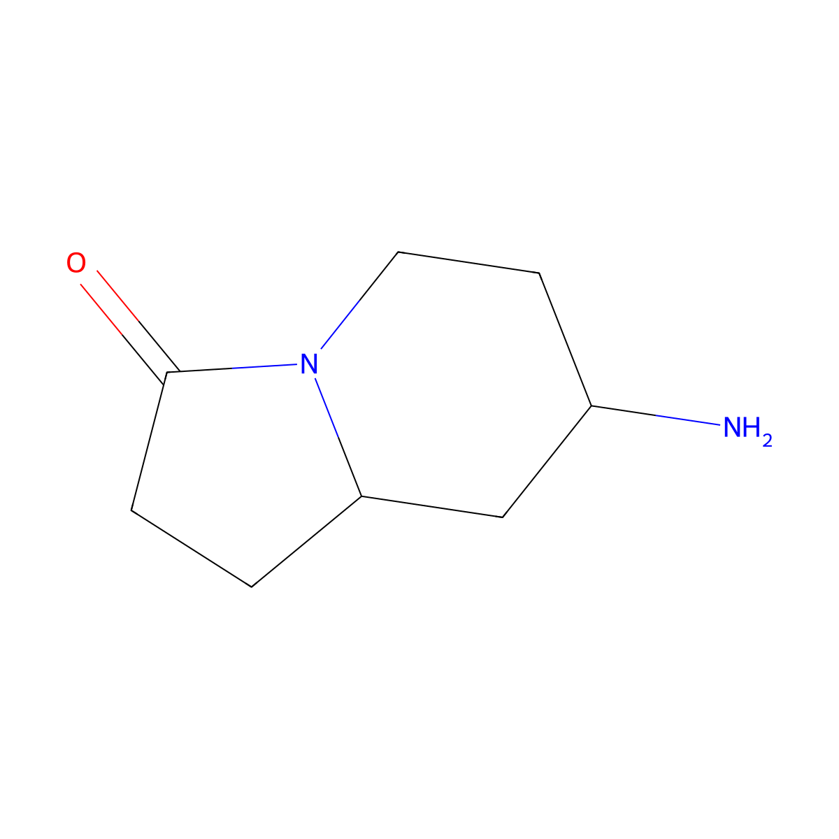 7-Aminohexahydroindolizin-3(2H)-one molecular structure, CAS 1554659-21-0
