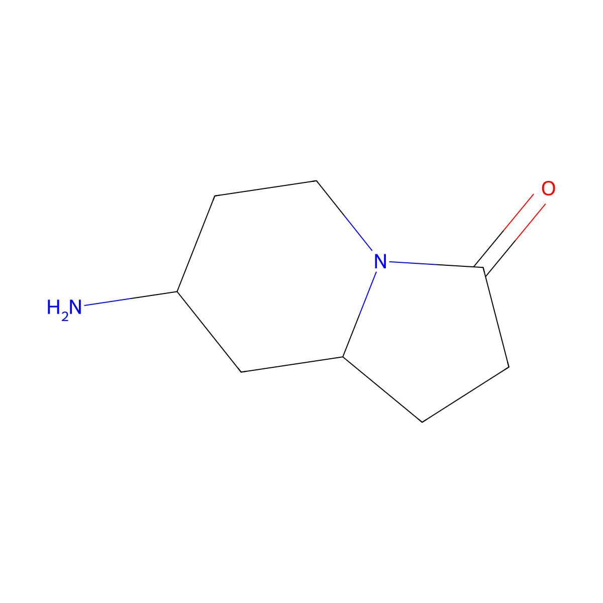 7-Aminohexahydroindolizin-3(2H)-one molecular structure, CAS 1554659-21-0