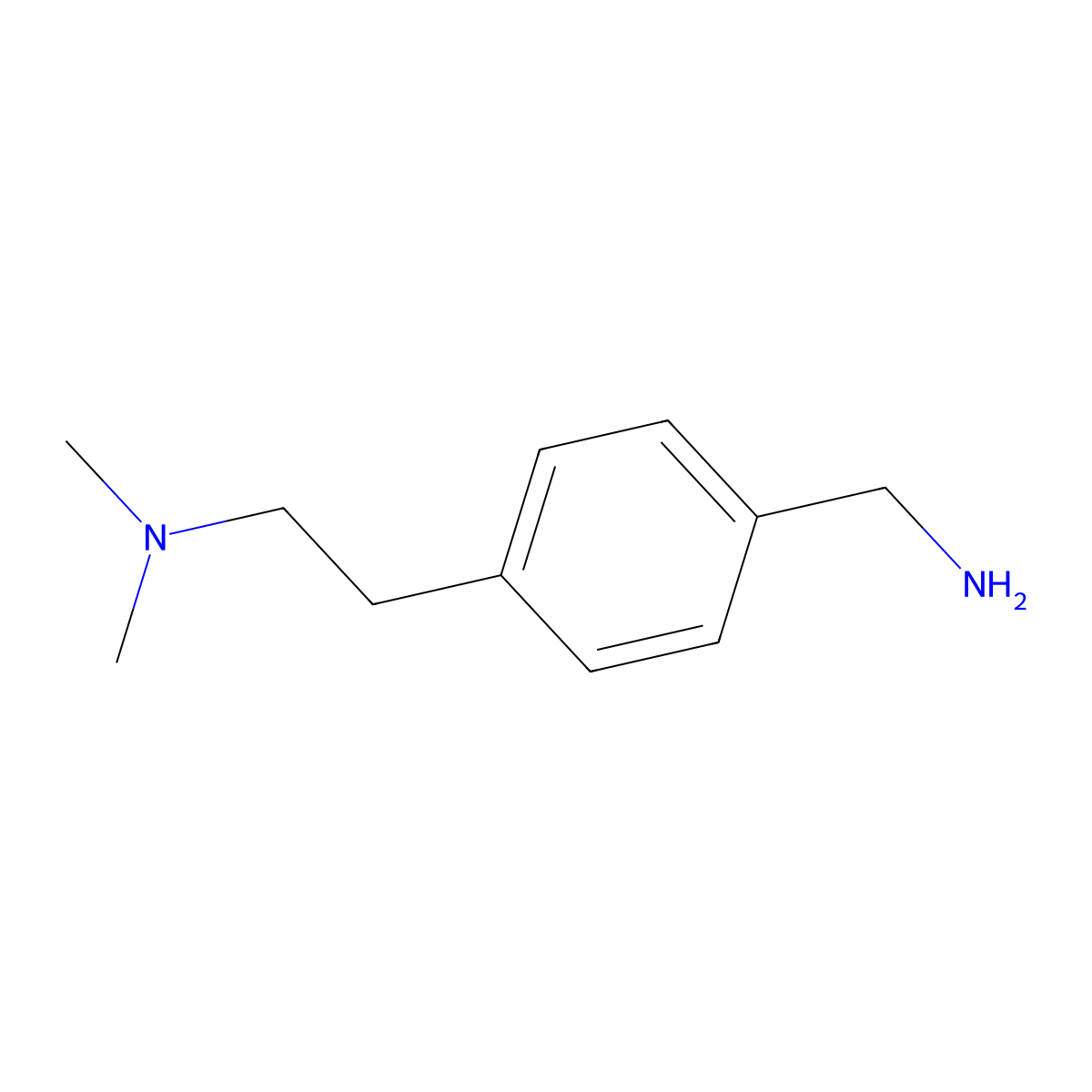 (4-(2-(Dimethylamino)ethyl)phenyl)methanamine molecular structure, CAS 1554661-29-8