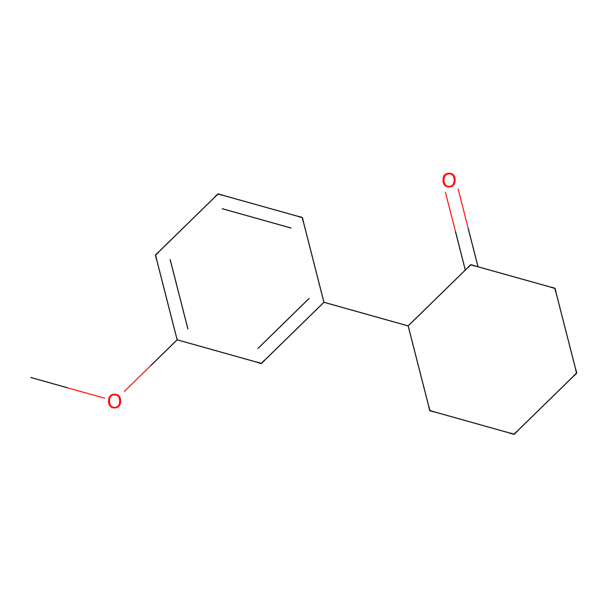 2-(3-Methoxyphenyl)cyclohexanone molecular structure, CAS 15547-89-4