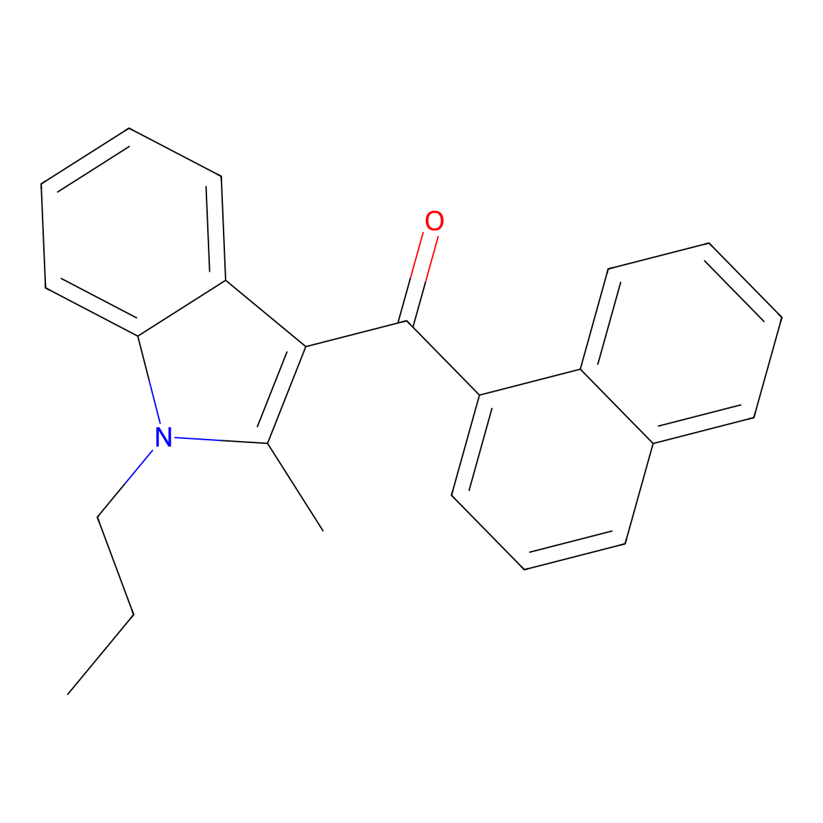 Jwh 015 molecular structure, CAS 155471-08-2