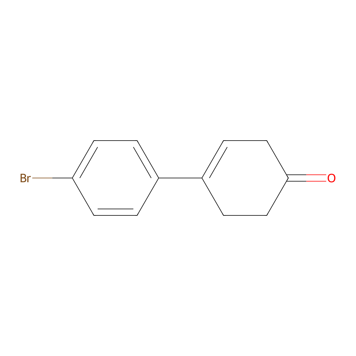 4-(4-Bromophenyl)-3-cyclohexen-1-one molecular structure, CAS 155472-39-2