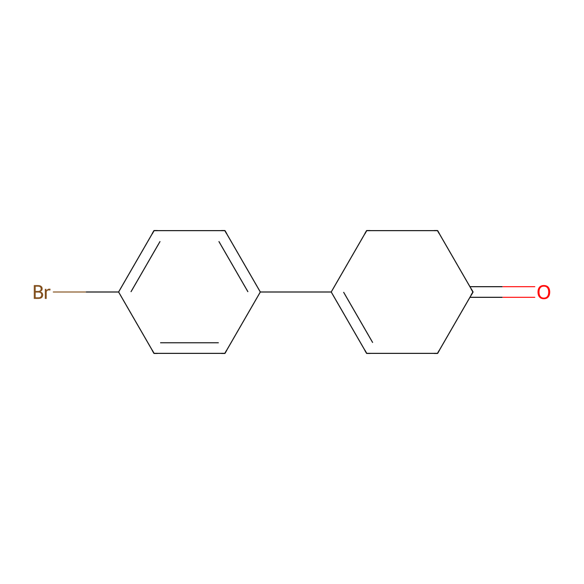 4-(4-Bromophenyl)-3-cyclohexen-1-one molecular structure, CAS 155472-39-2
