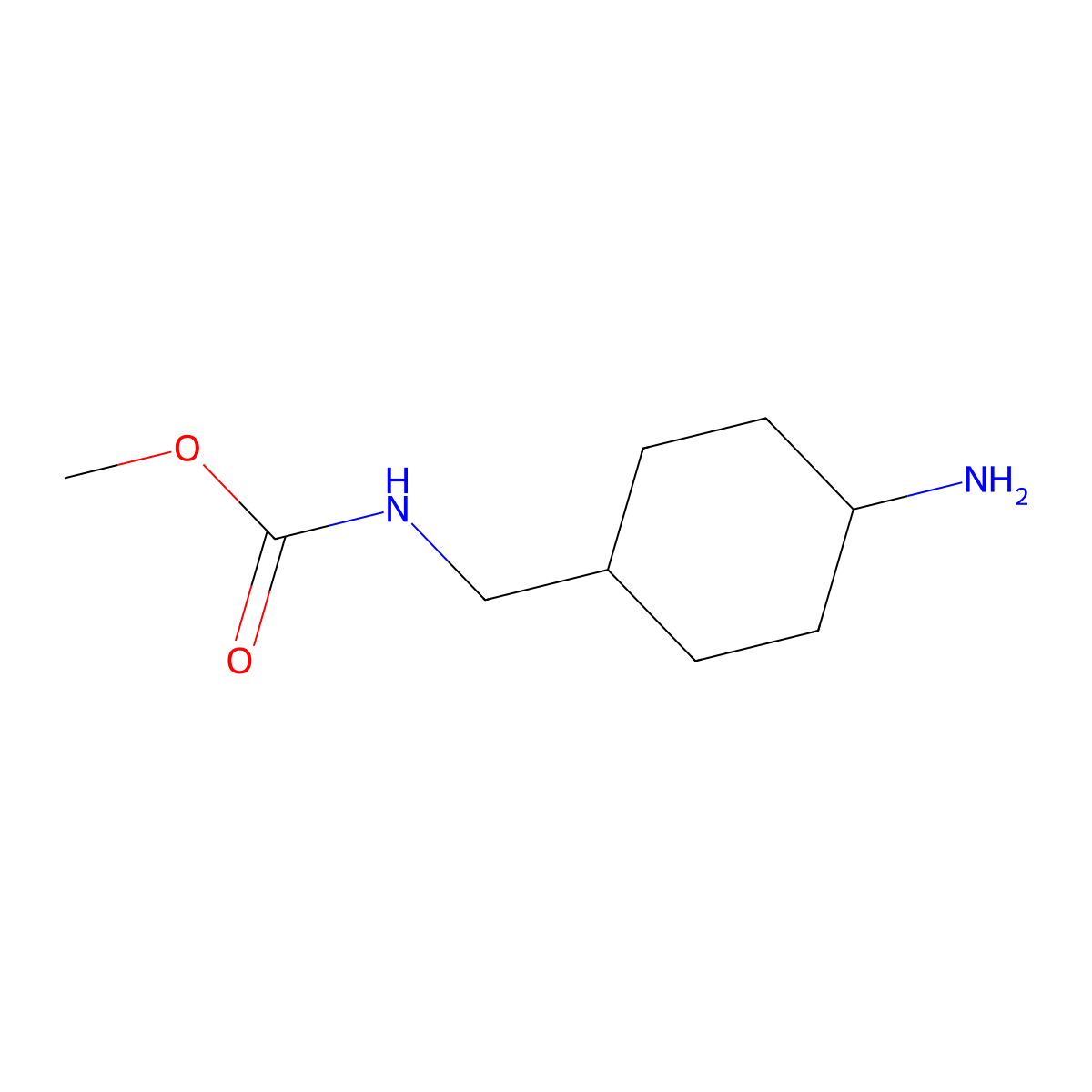 methyl N-[(4-aminocyclohexyl)methyl]carbamate molecular structure, CAS 1554836-89-3