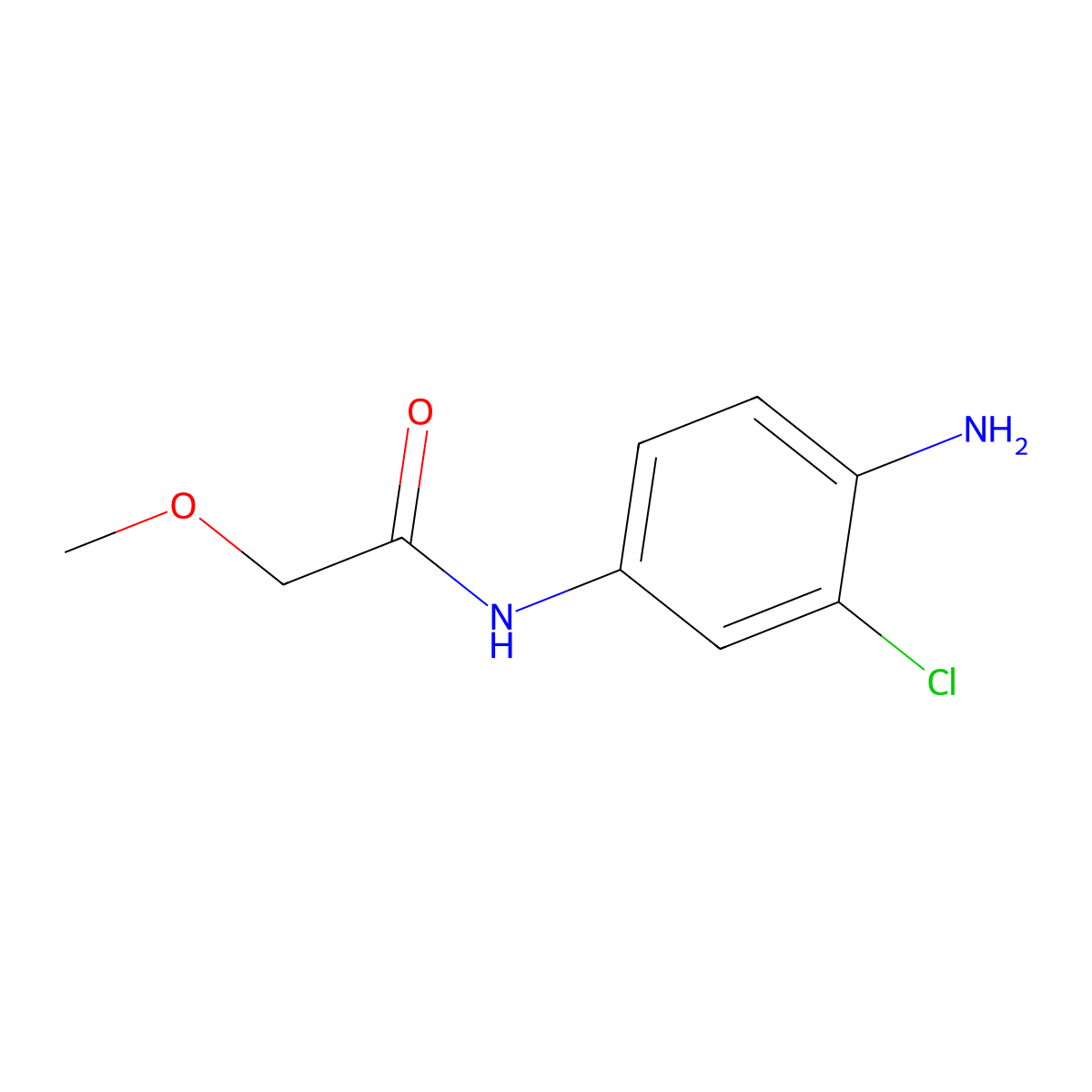 N-(4-amino-3-chlorophenyl)-2-methoxyacetamide molecular structure, CAS 1554896-15-9