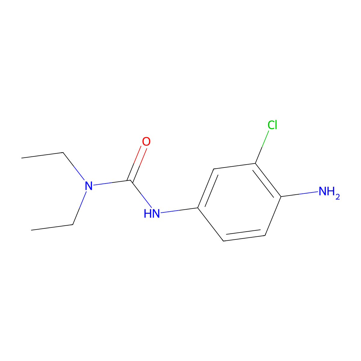 1-(4-Amino-3-chlorophenyl)-3,3-diethylurea molecular structure, CAS 1554898-62-2