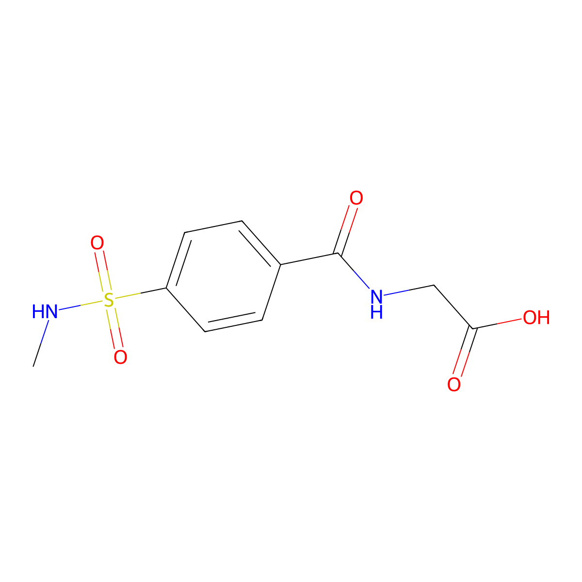 2-{[4-(Methylsulfamoyl)phenyl]formamido}acetic acid molecular structure, CAS 155493-24-6