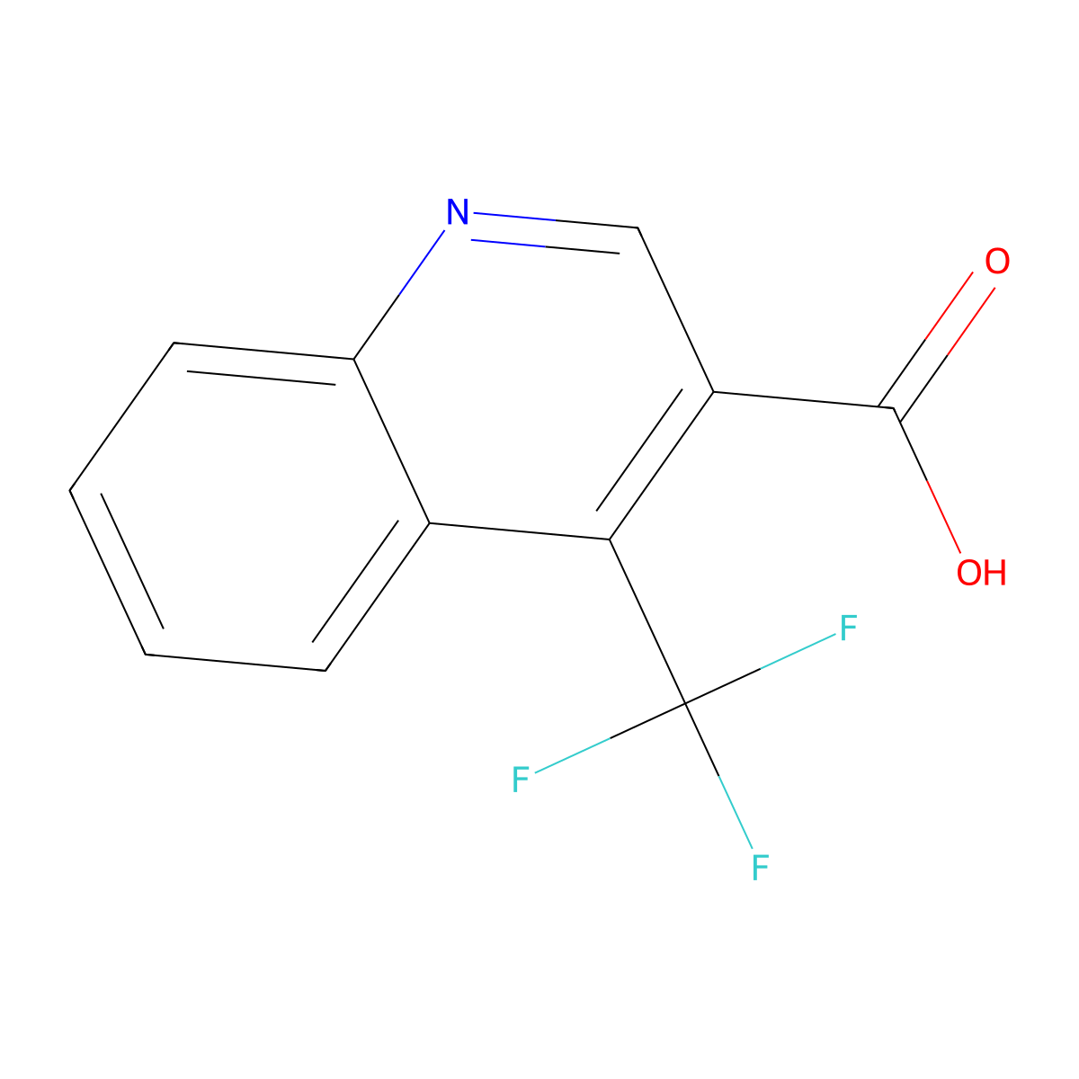 4-(trifluoromethyl)quinoline-3-carboxylic Acid molecular structure, CAS 155495-82-2