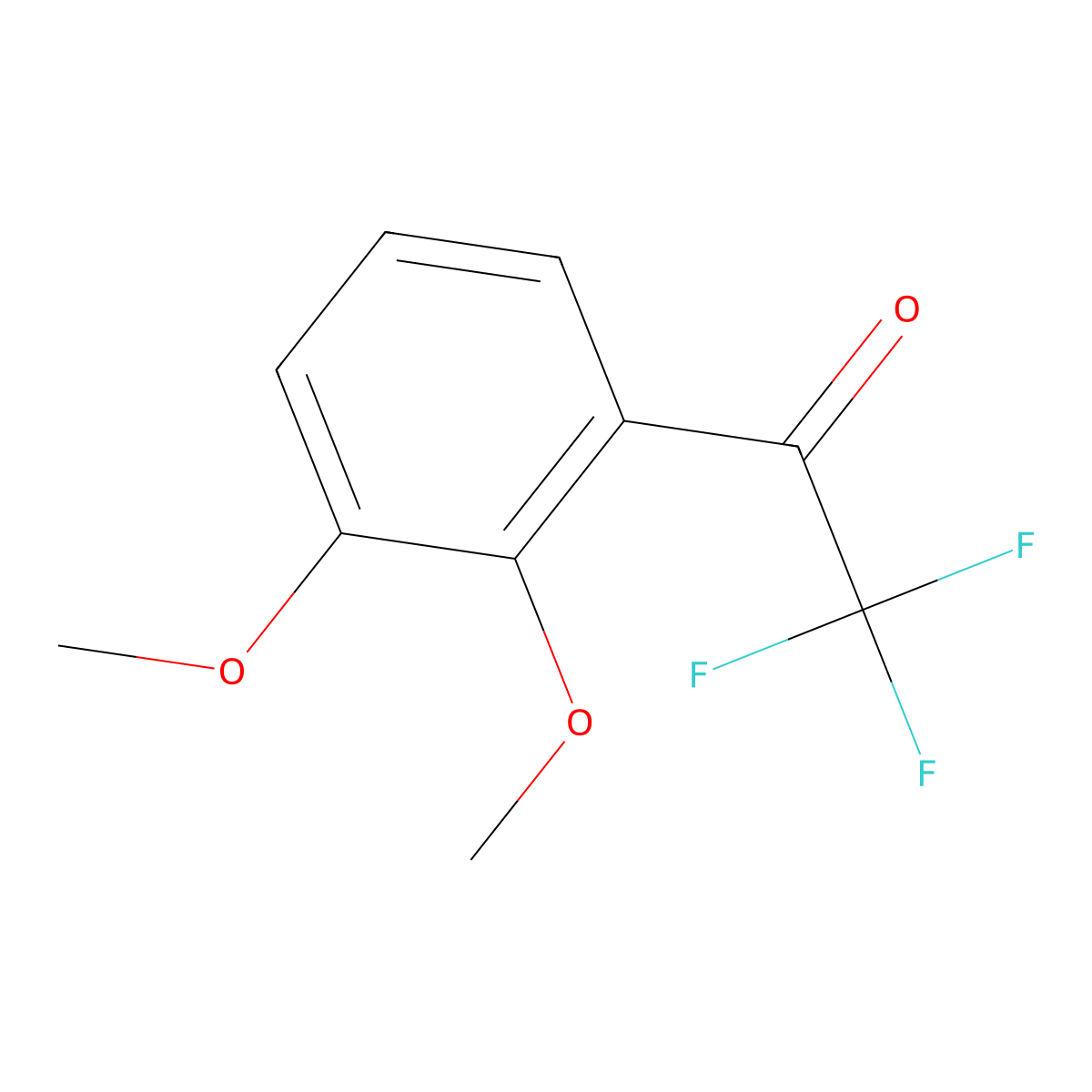 1-(2,3-Dimethoxyphenyl)-2,2,2-trifluoroethan-1-one molecular structure, CAS 1554986-46-7