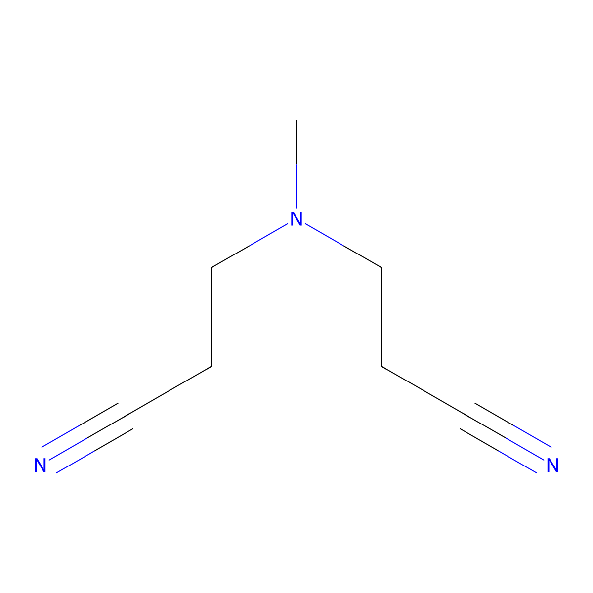 Propanenitrile, 3,3'-(methylimino)bis- molecular structure, CAS 1555-58-4