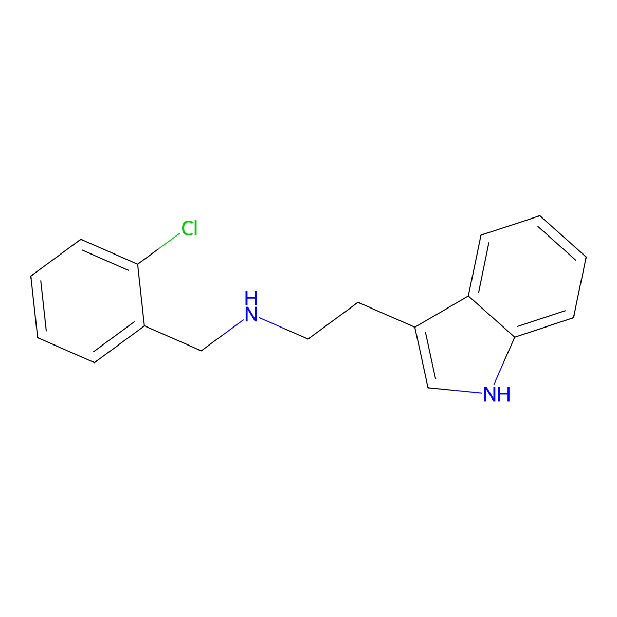 N-(2-chlorobenzyl)-2-(1H-indol-3-yl)ethanamine molecular structure, CAS 155503-32-5
