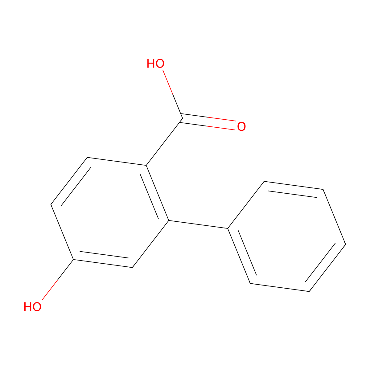 4-Hydroxy-2-phenylbenzoic acid molecular structure, CAS 155503-85-8