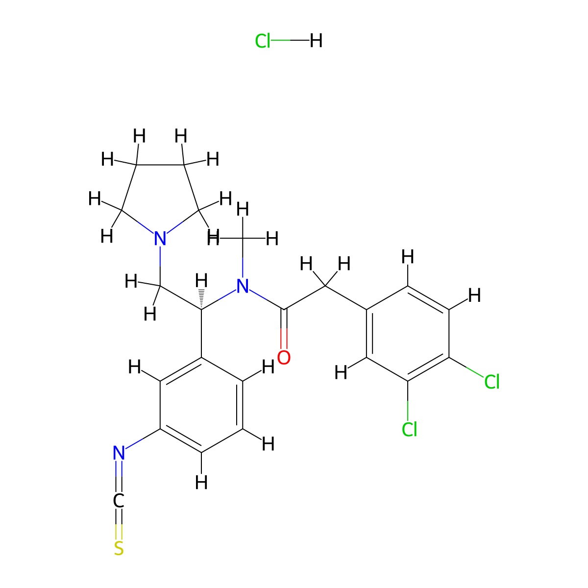DIPPA hydrochloride molecular structure, CAS 155512-52-0