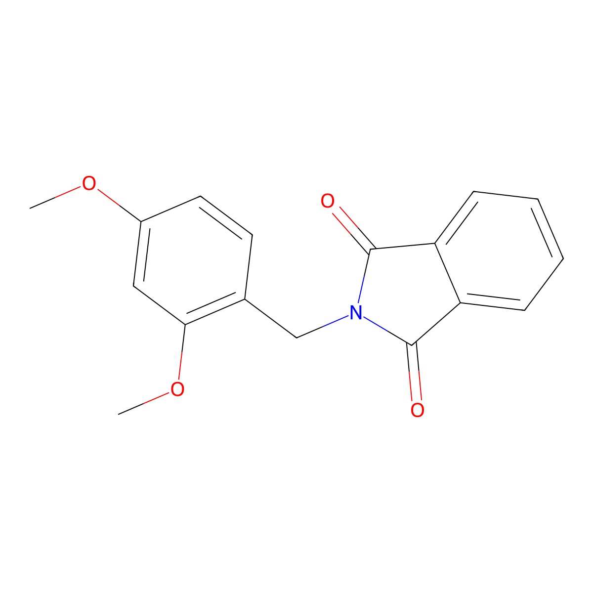 2-(2,4-Dimethoxybenzyl)isoindoline-1,3-dione molecular structure, CAS 155514-72-0