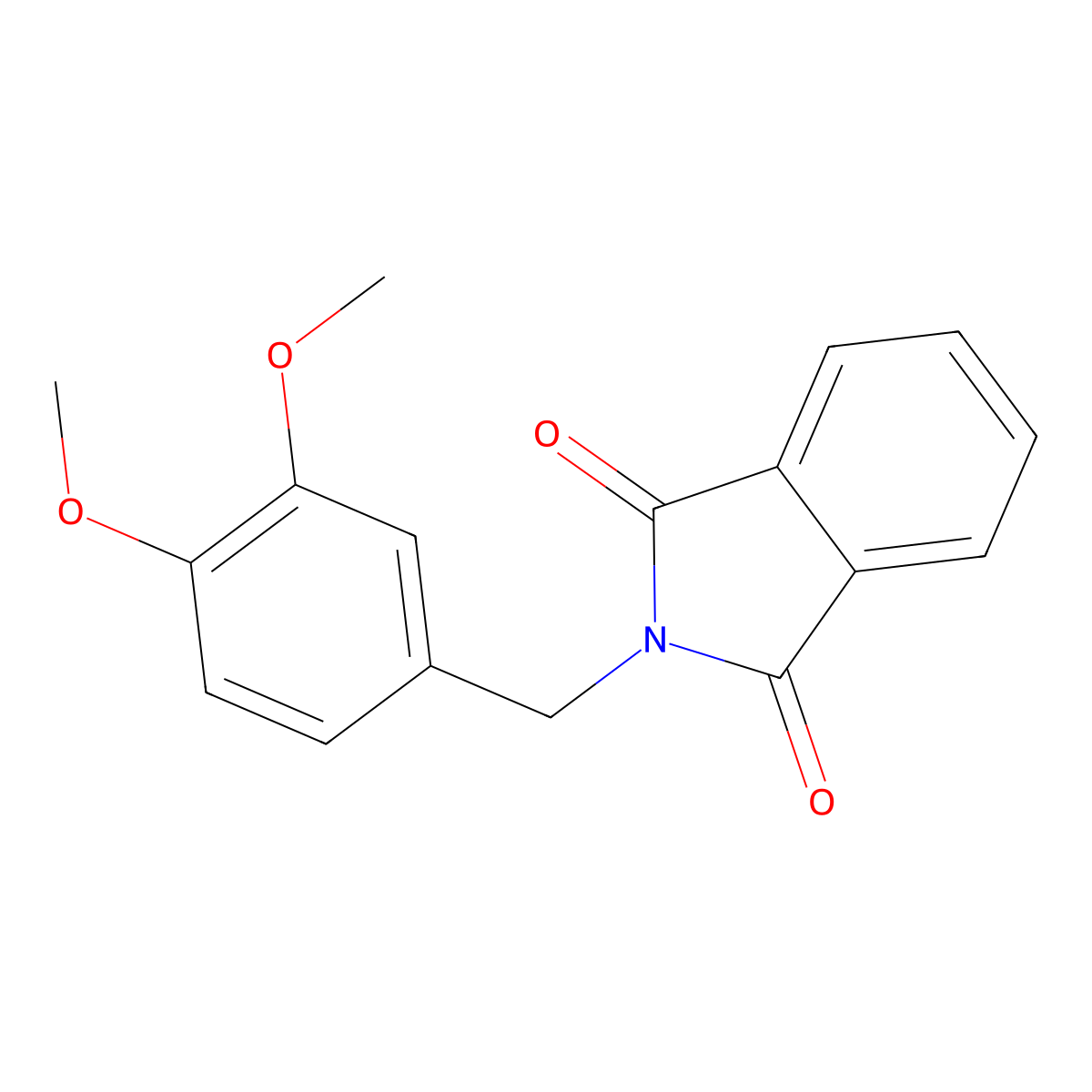 2-(3,4-Dimethoxybenzyl)isoindoline-1,3-dione molecular structure, CAS 155514-73-1