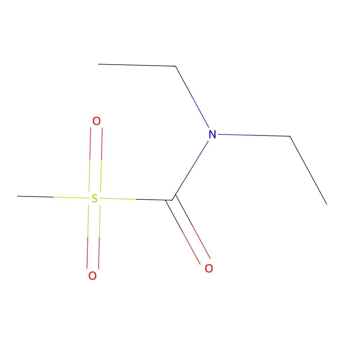 S-Methyl-N,N-diethylthiocarbamate Sulfone molecular structure, CAS 155514-79-7