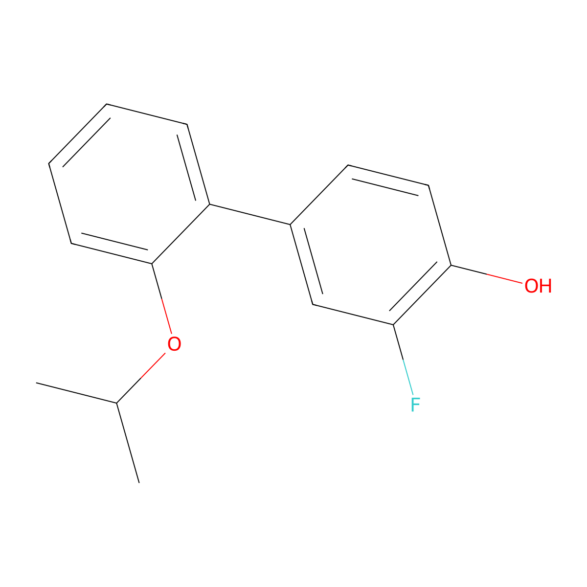 3-Fluoro-2'-(1-methylethoxy)[1,1'-biphenyl]-4-ol molecular structure, CAS 1555171-06-6