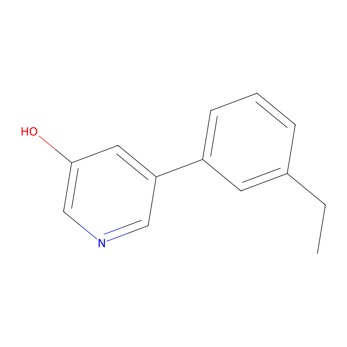 5-(3-Ethylphenyl)-3-pyridinol molecular structure, CAS 1555171-26-0
