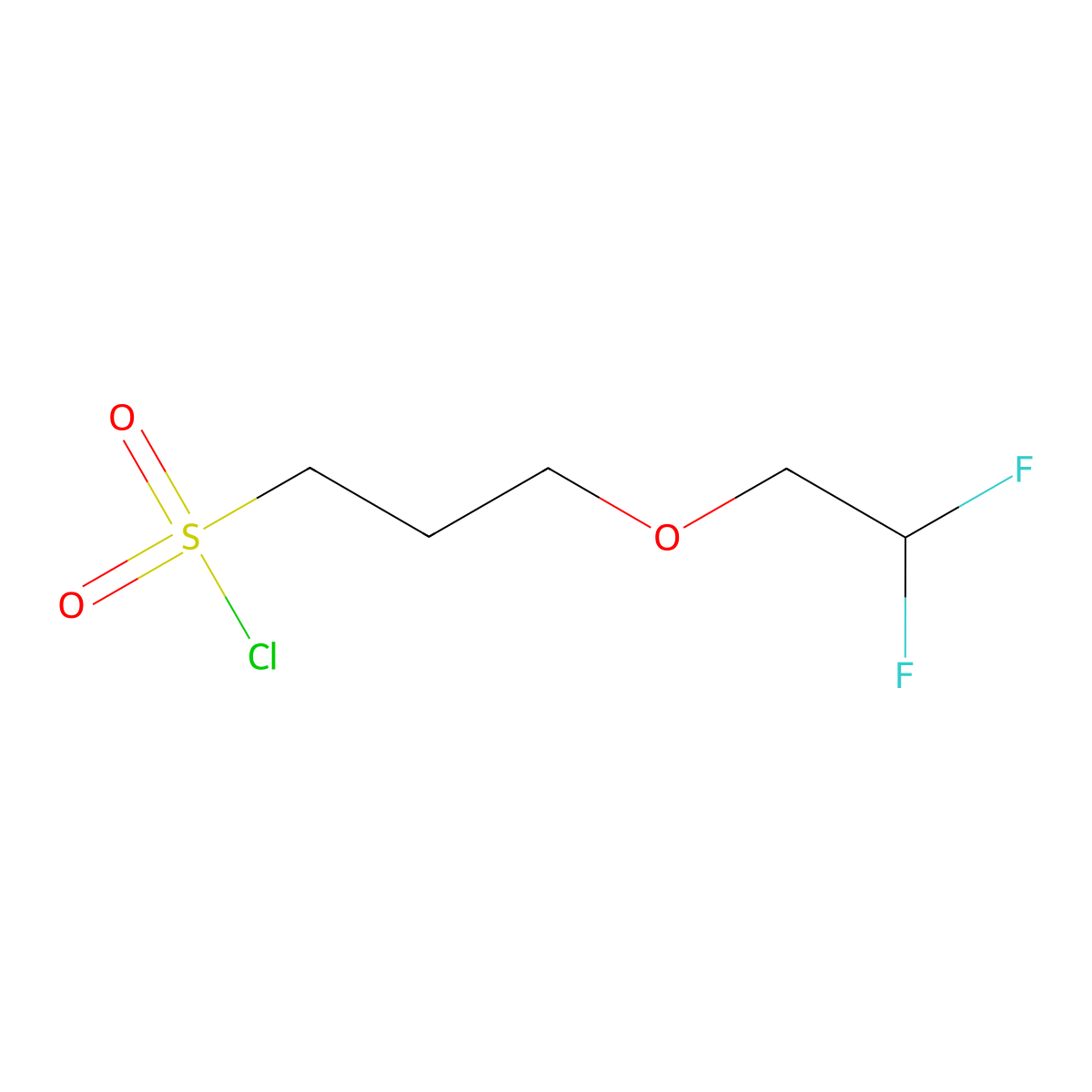 3-(2,2-Difluoroethoxy)propane-1-sulfonyl chloride molecular structure, CAS 1555211-53-4