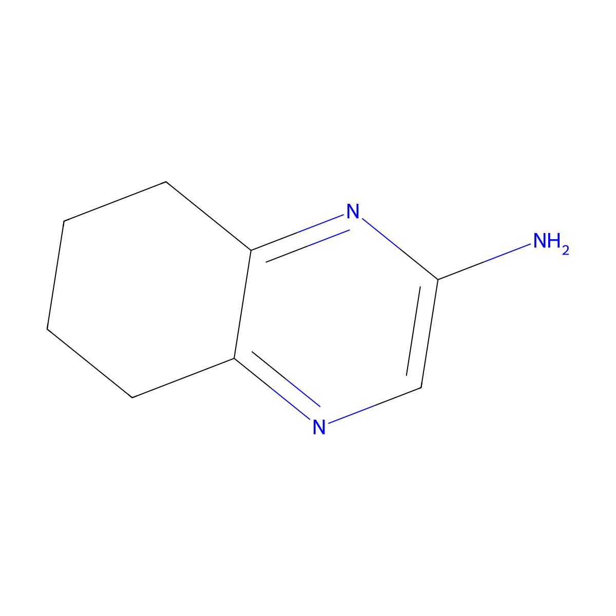 5,6,7,8-Tetrahydroquinoxalin-2-amine molecular structure, CAS 155535-21-0