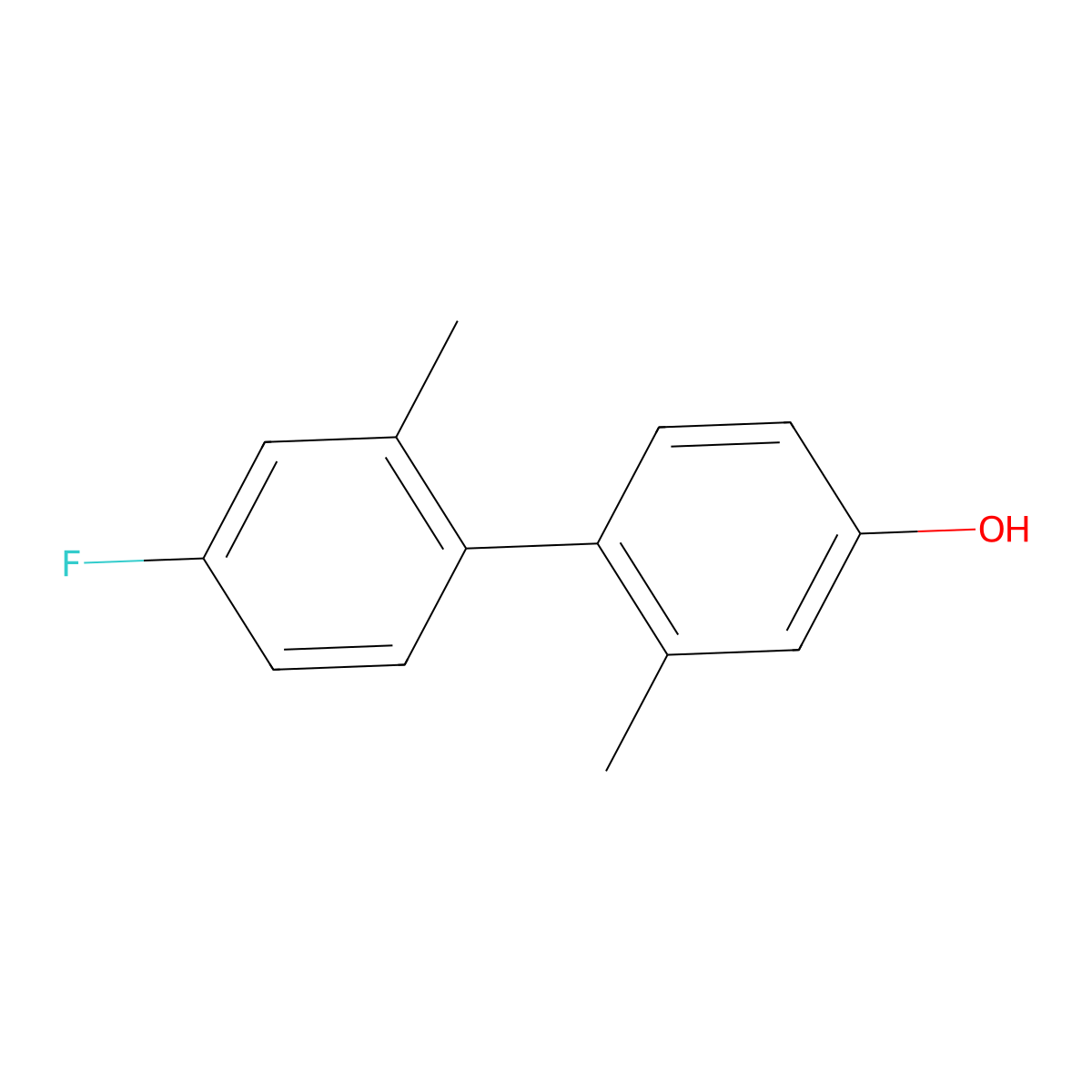 4'-Fluoro-2,2'-dimethyl[1,1'-biphenyl]-4-ol molecular structure, CAS 1555365-51-9