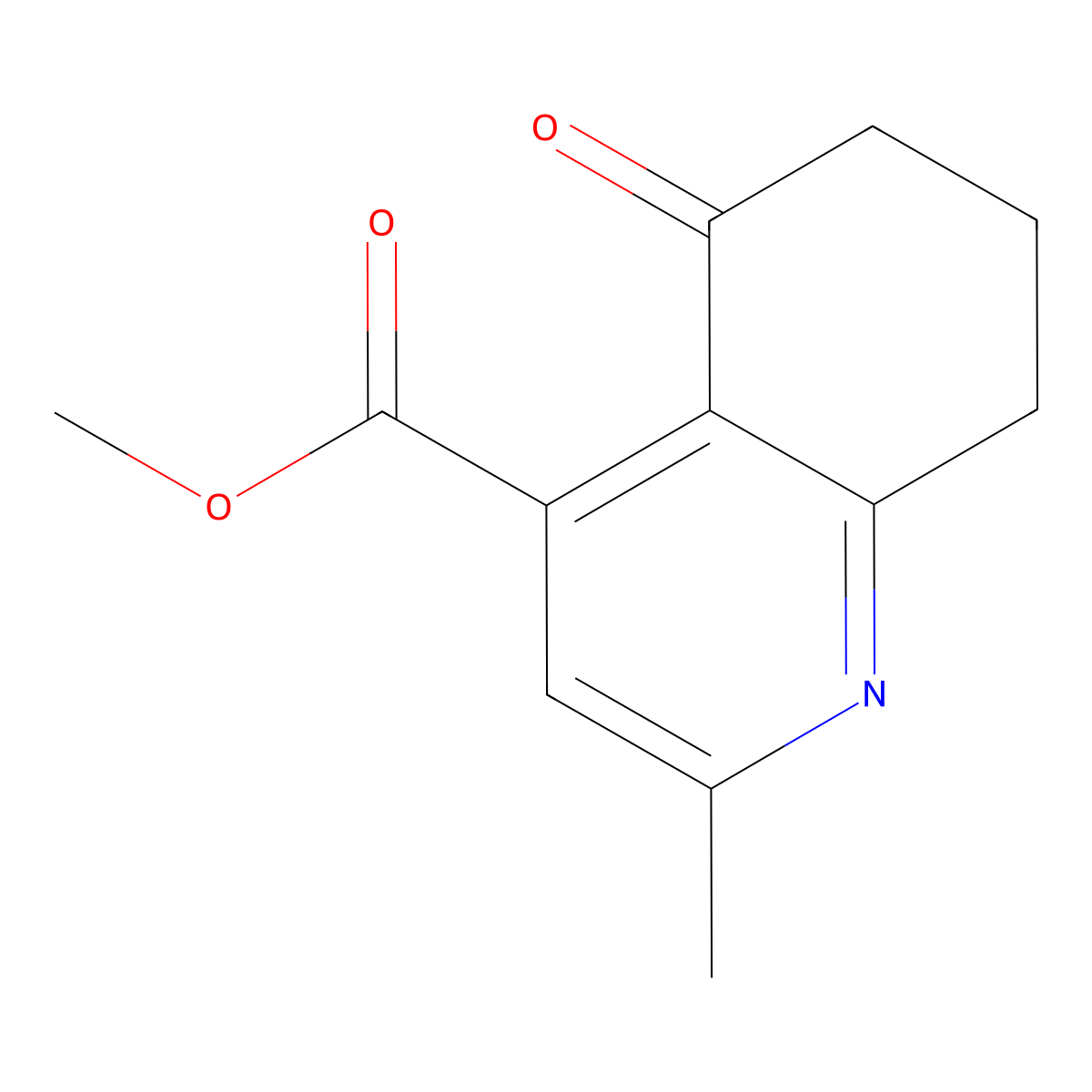 Methyl 2-methyl-5-oxo-5,6,7,8-tetrahydroquinoline-4-carboxylate molecular structure, CAS 155537-02-3