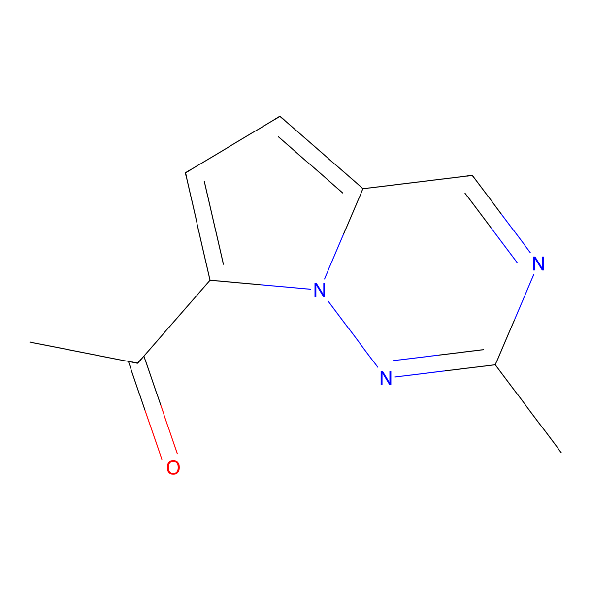 1-(2-Methylpyrrolo[2,1-f][1,2,4]triazin-7-yl)ethan-1-one molecular structure, CAS 1555382-61-0