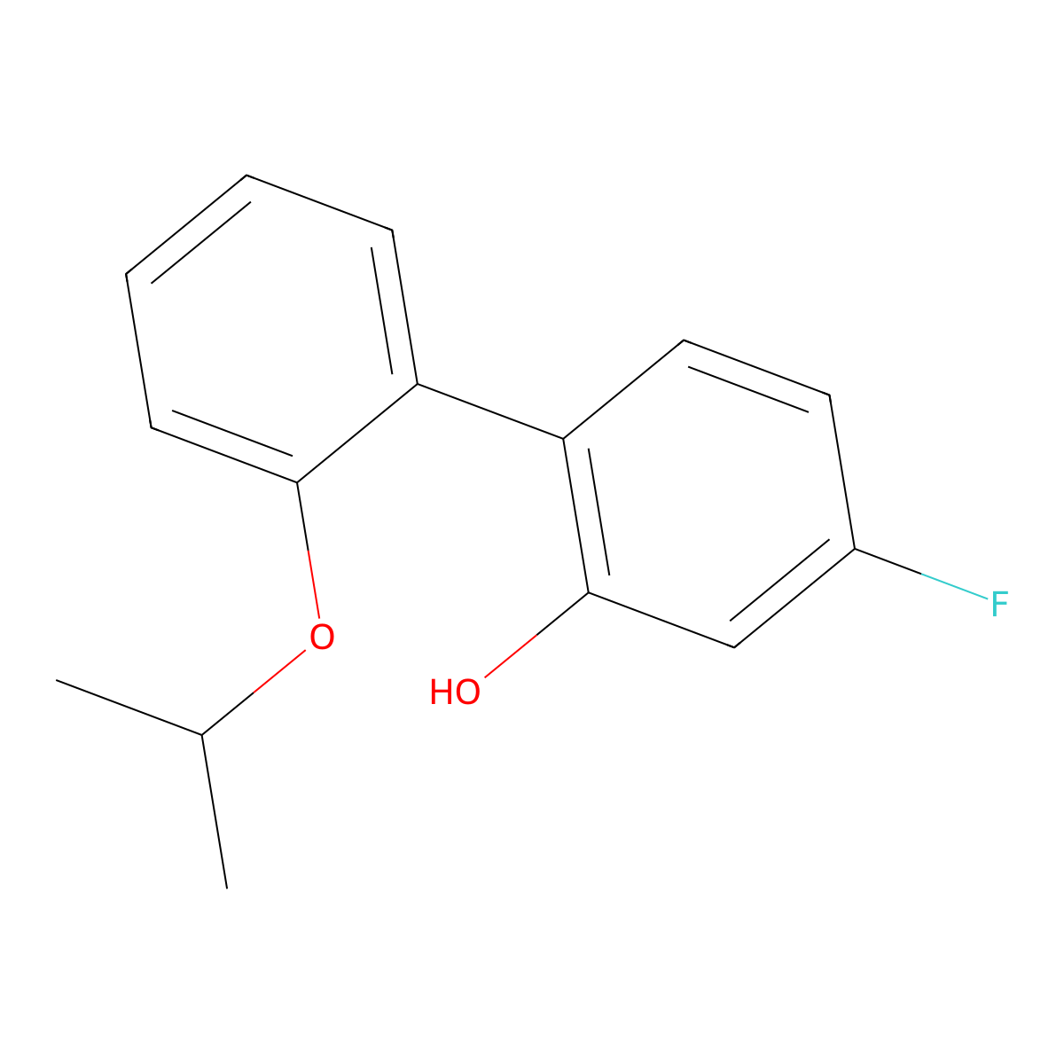 4-Fluoro-2'-(1-methylethoxy)[1,1'-biphenyl]-2-ol molecular structure, CAS 1555419-69-6