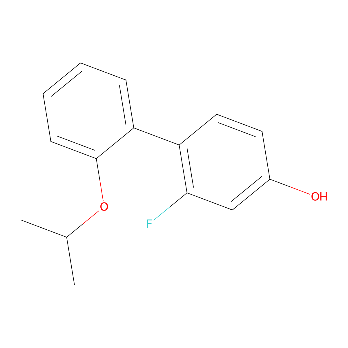 2-Fluoro-2'-(1-methylethoxy)[1,1'-biphenyl]-4-ol molecular structure, CAS 1555419-95-8