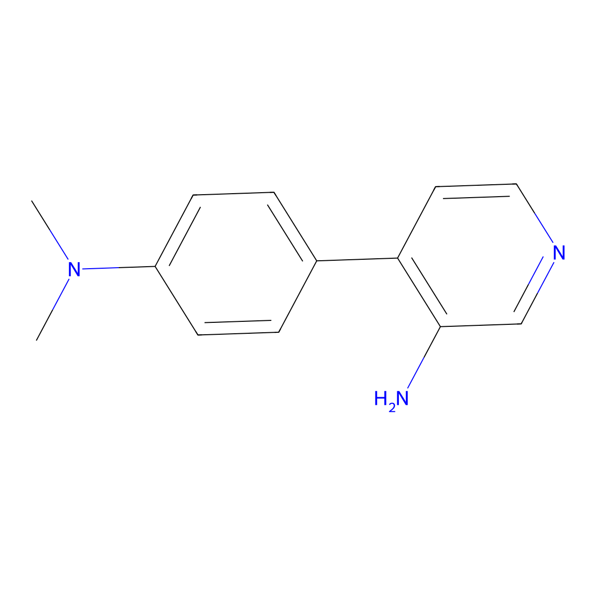 4-[4-(Dimethylamino)phenyl]pyridin-3-amine molecular structure, CAS 1555428-30-2
