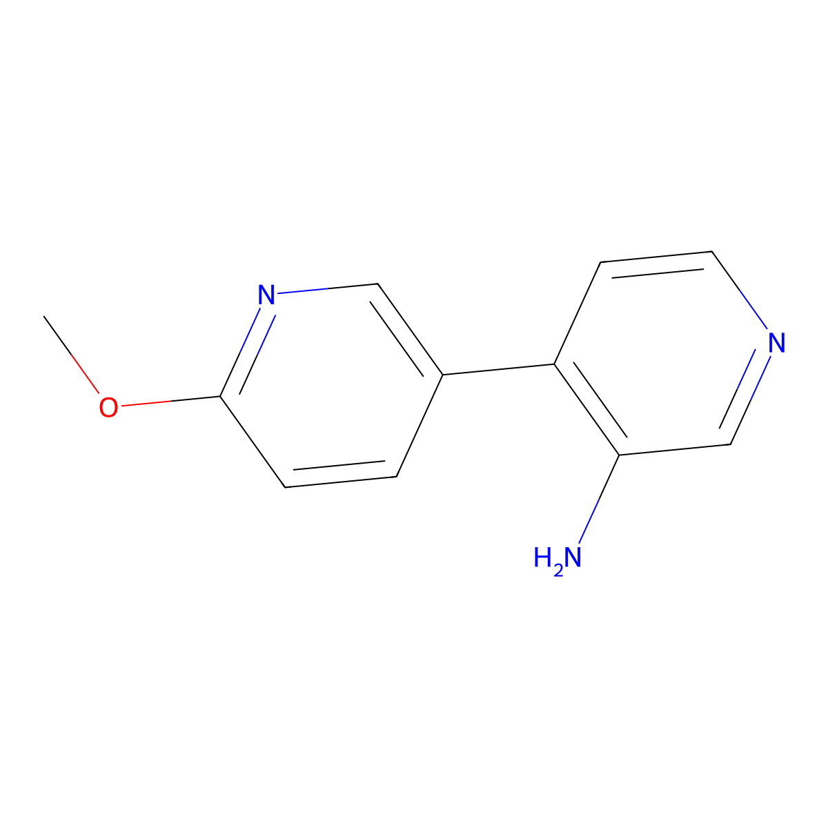 6-Methoxy[3,4'-bipyridin]-3'-amine molecular structure, CAS 1555428-58-4