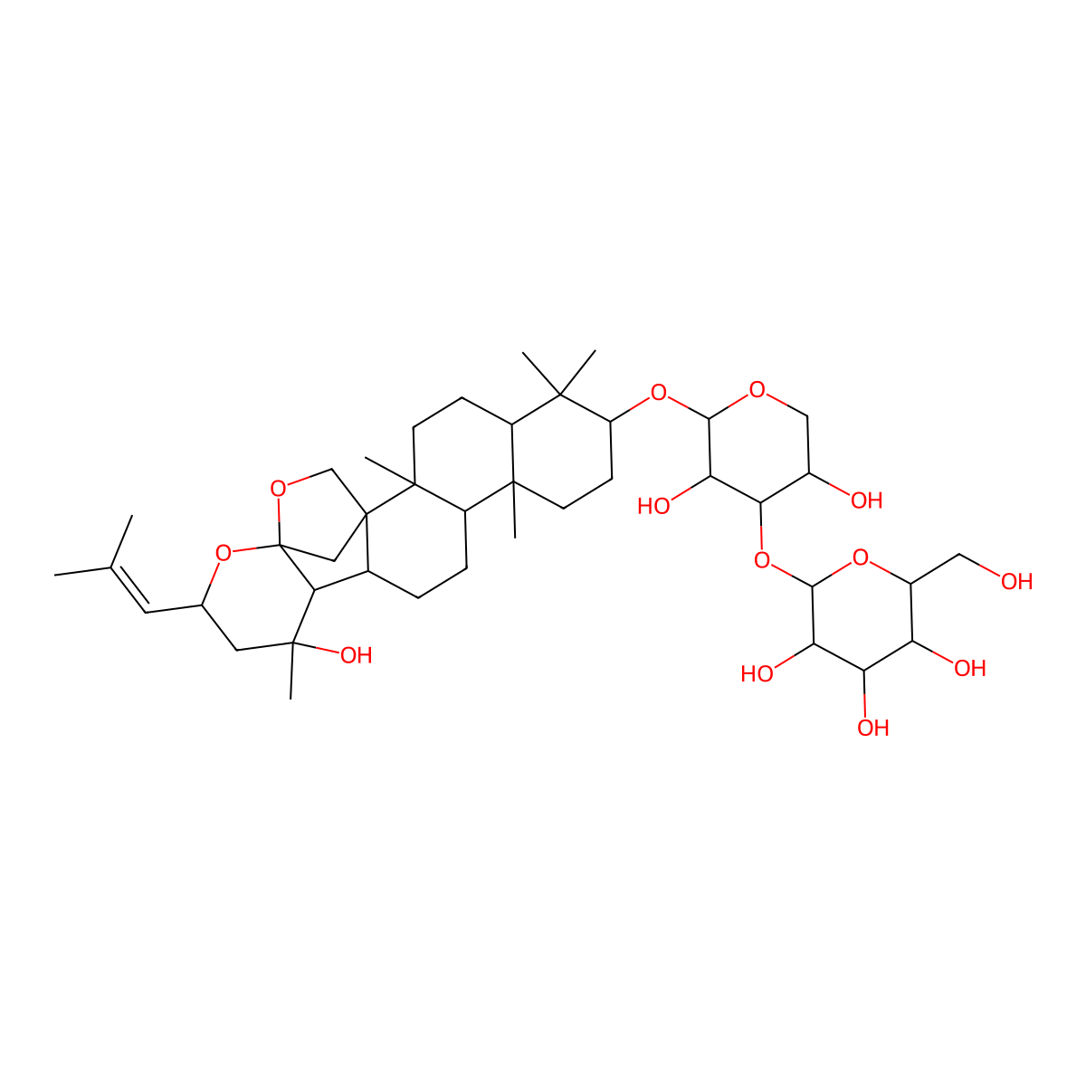 Bacopaside IV molecular structure, CAS 155545-03-2